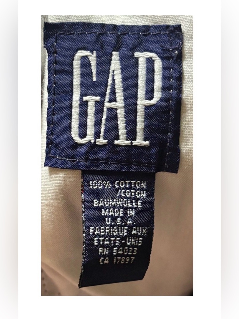 Vintage GAP Brown and Navy Plaid High-Rise Trousers - Picture 4 of 8